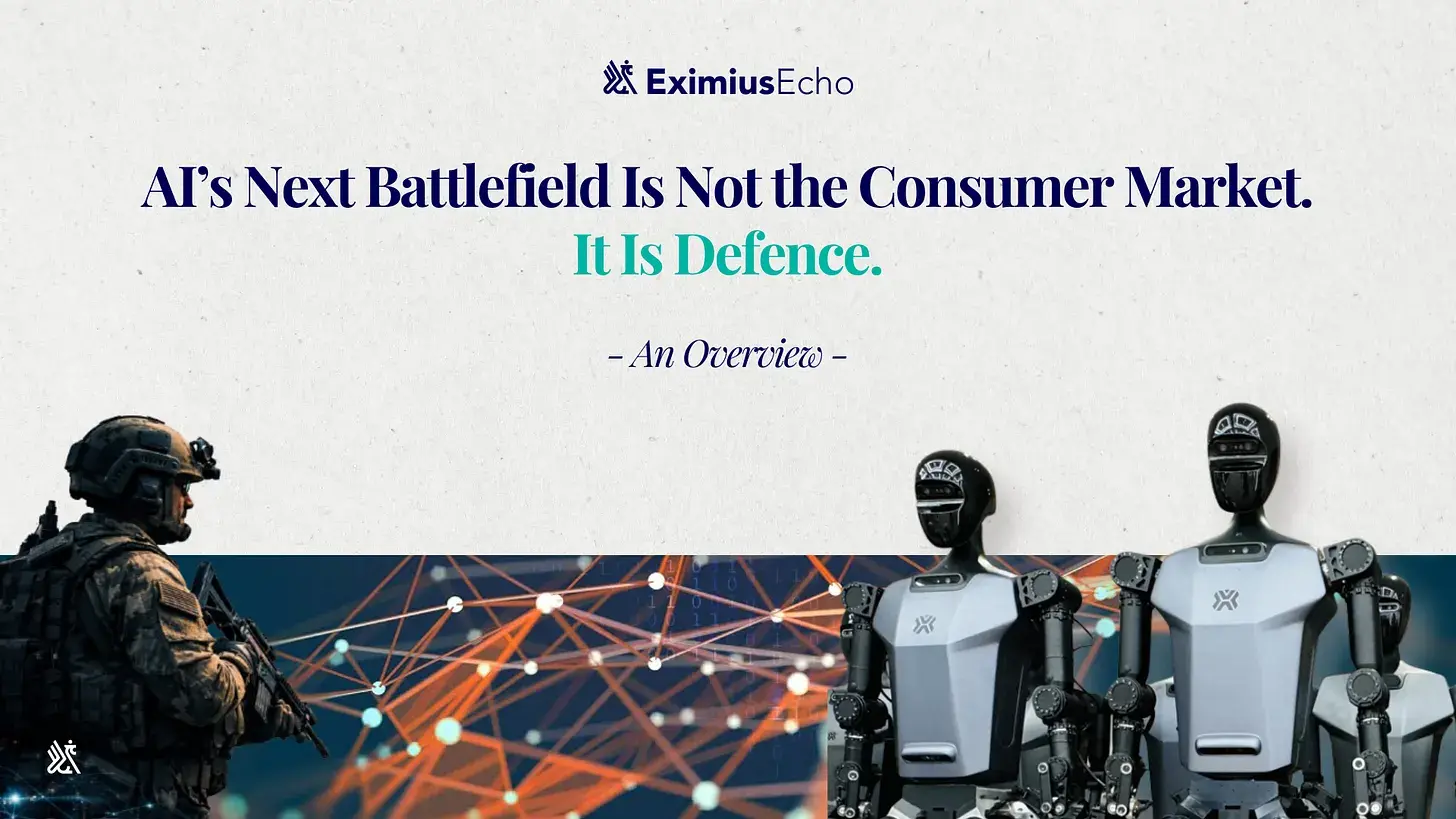 AI’s Next Battlefield Is Not the Consumer Market. It Is Defence